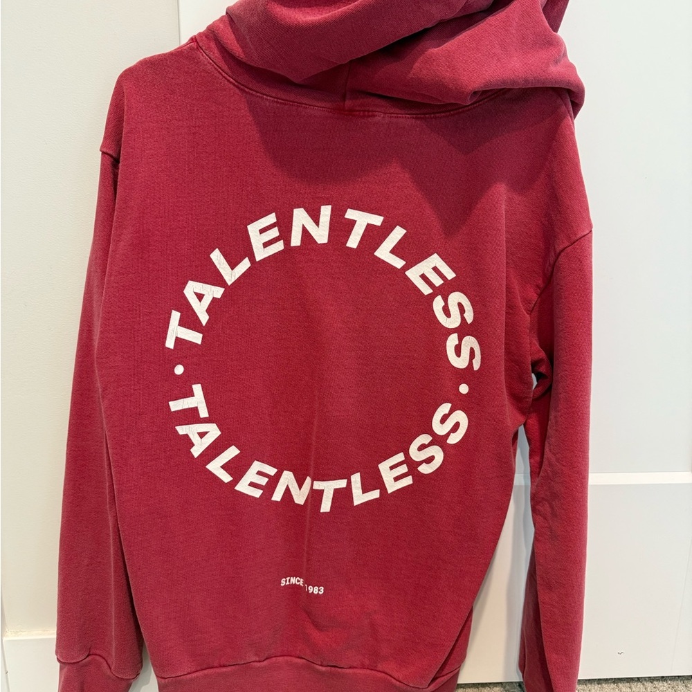 TALENTLESS Women's Burgundy Hoodie - Picture 4 of 4